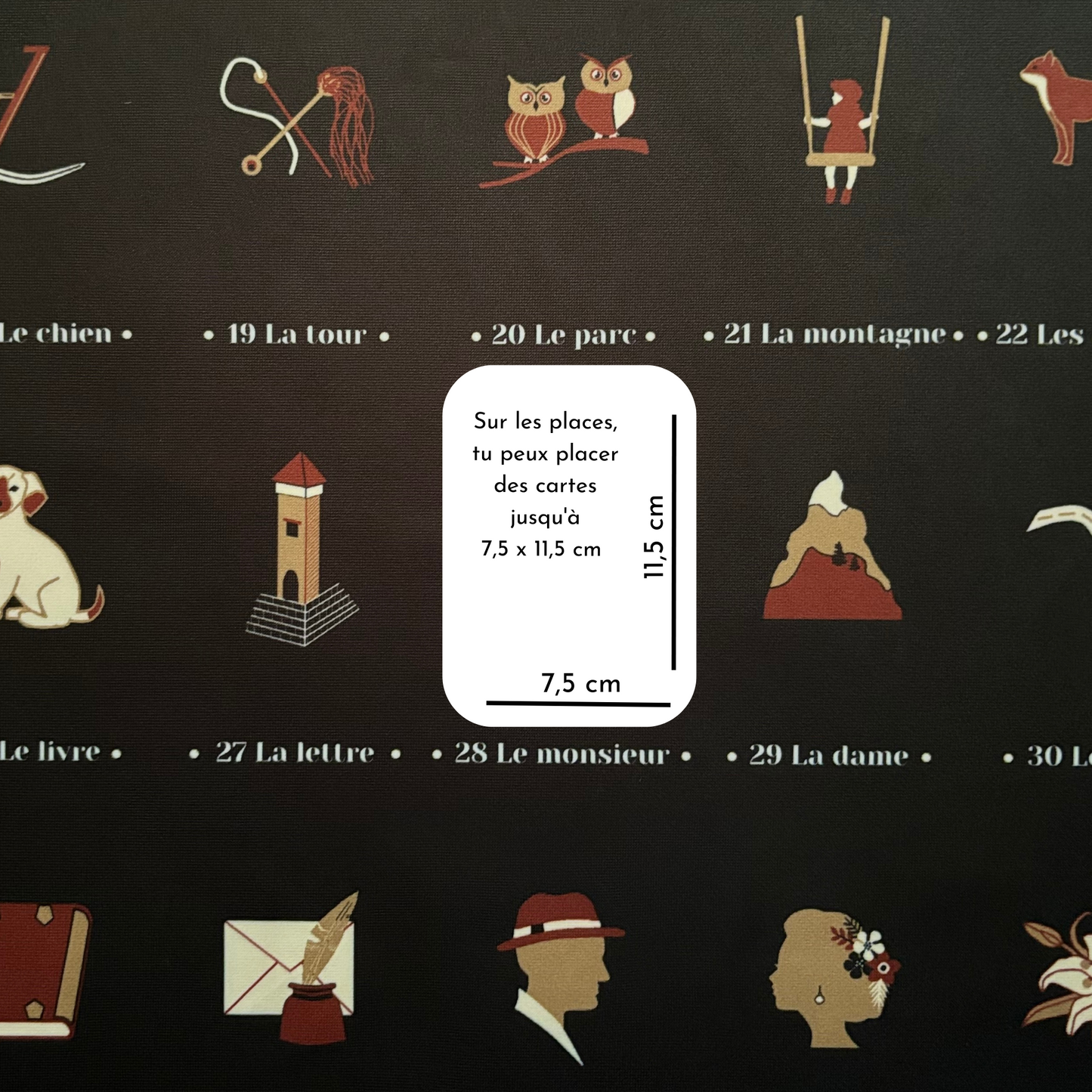 Planche de maison Lenormand pour grandes cartes