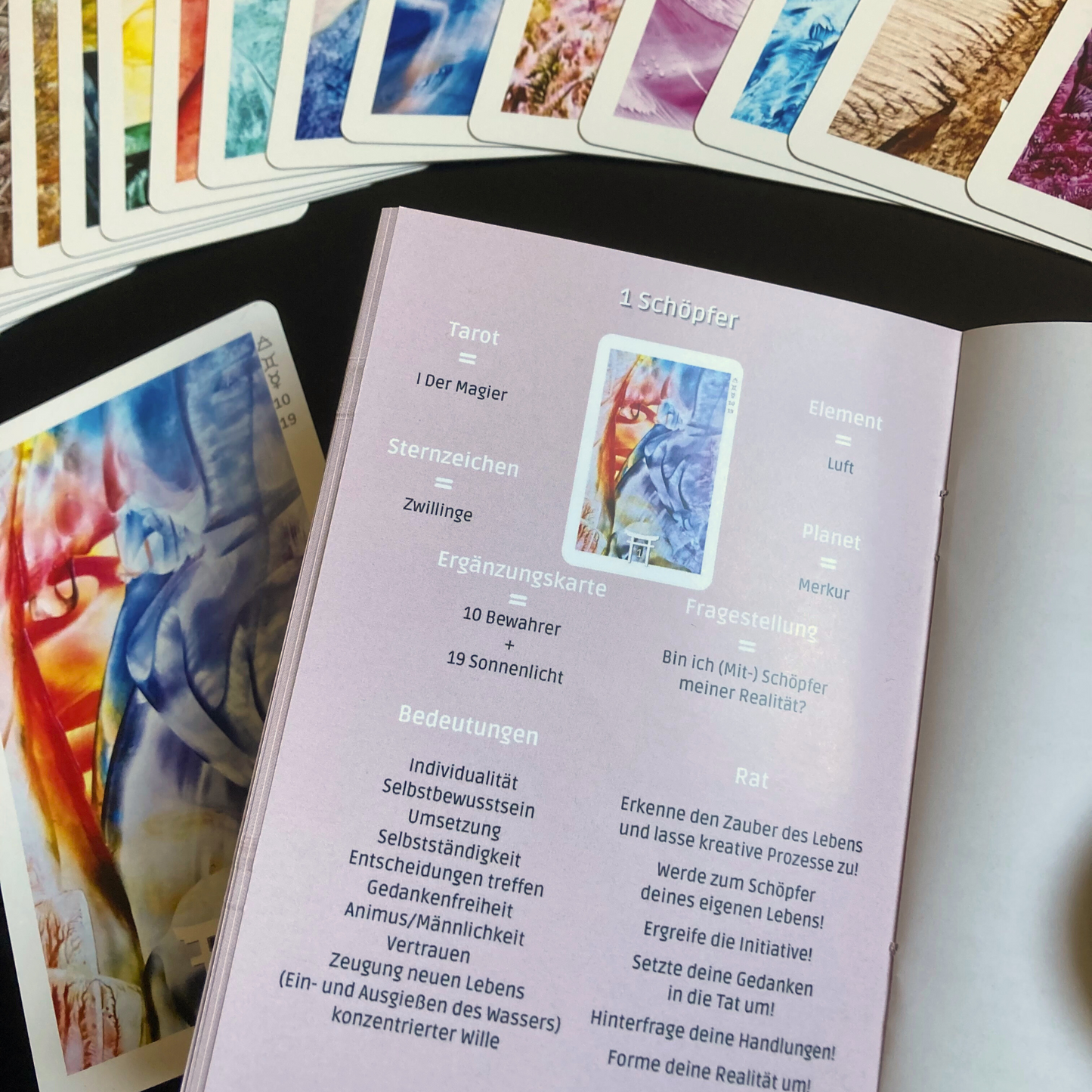 Reiki Arcanum 23 Energy Tarot Cards with Booklet and Tin