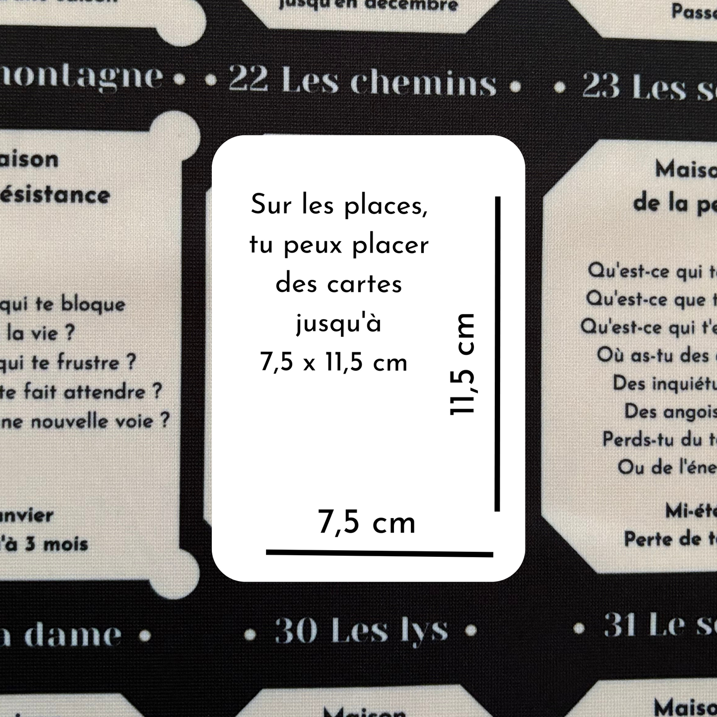 Learn Lenormand House table for large cards