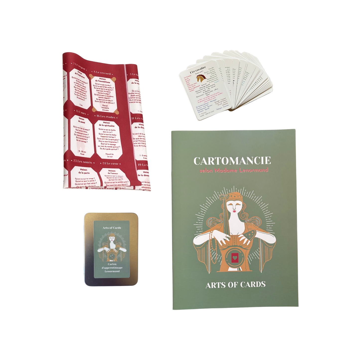 Arts of Cards Lenormand flashcard set 4 x 8 + 4