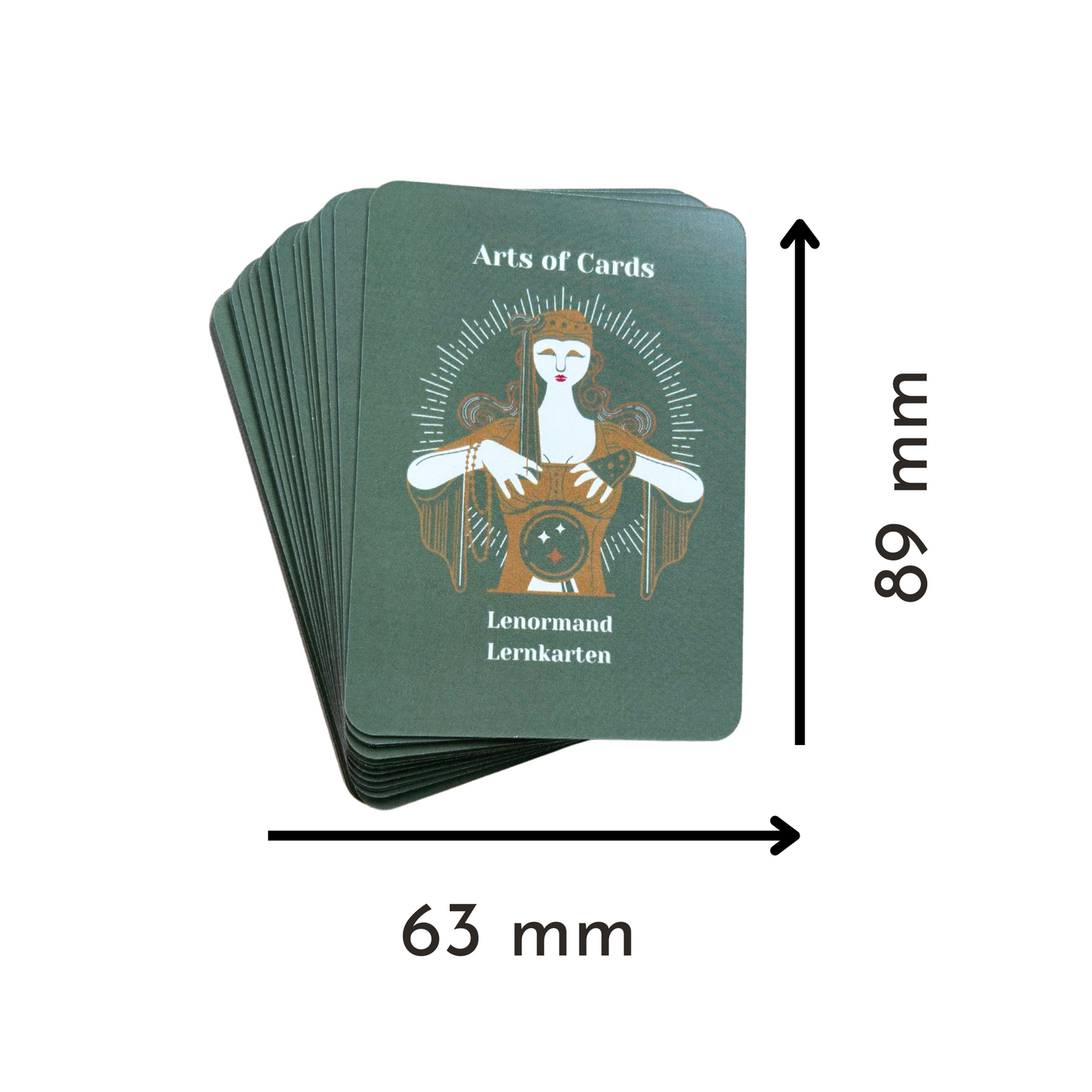 Arts of Cards Lenormand Lernkarten Set 4 x 8 + 4