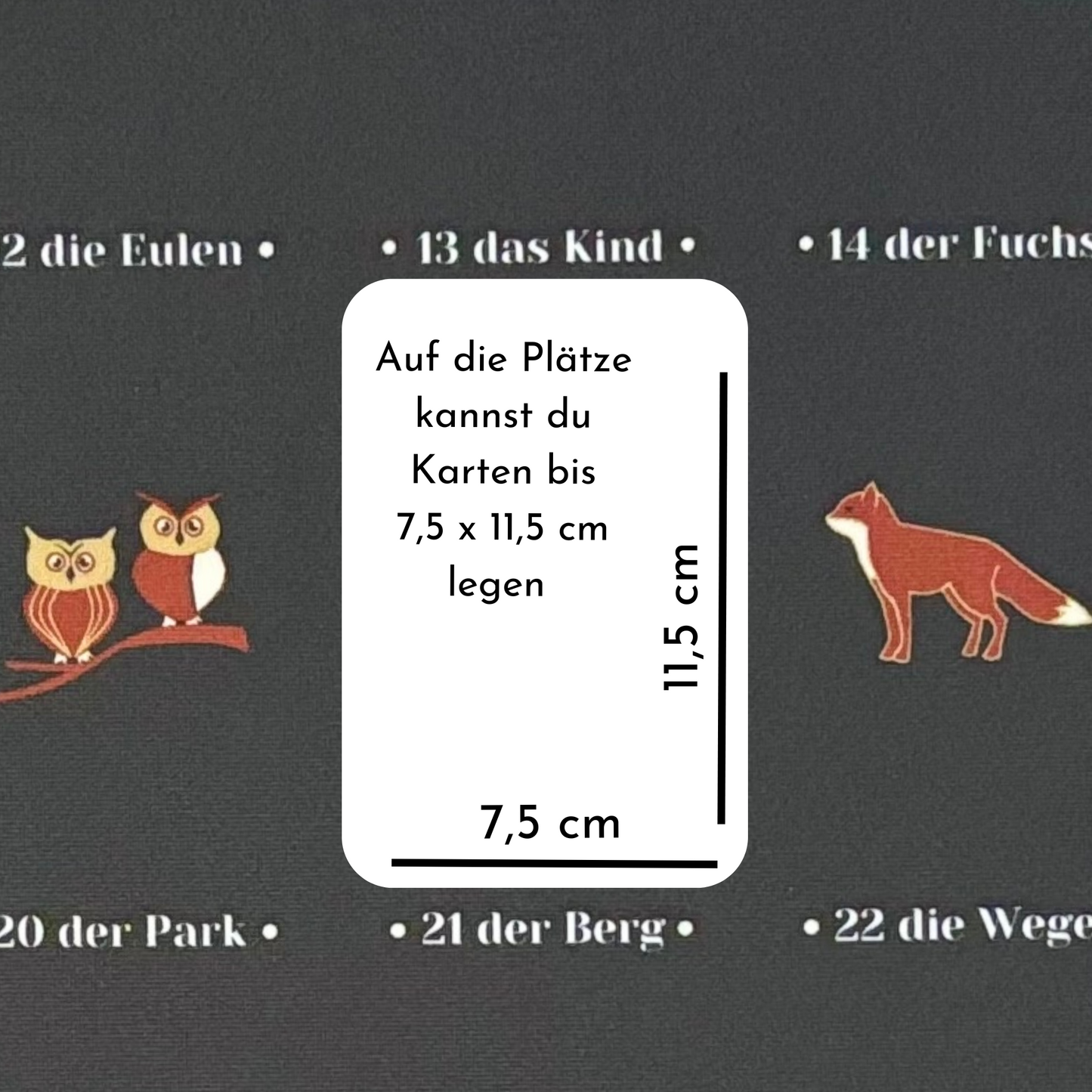 Lenormand 4 x 8 Häusertafel für grosse Karten